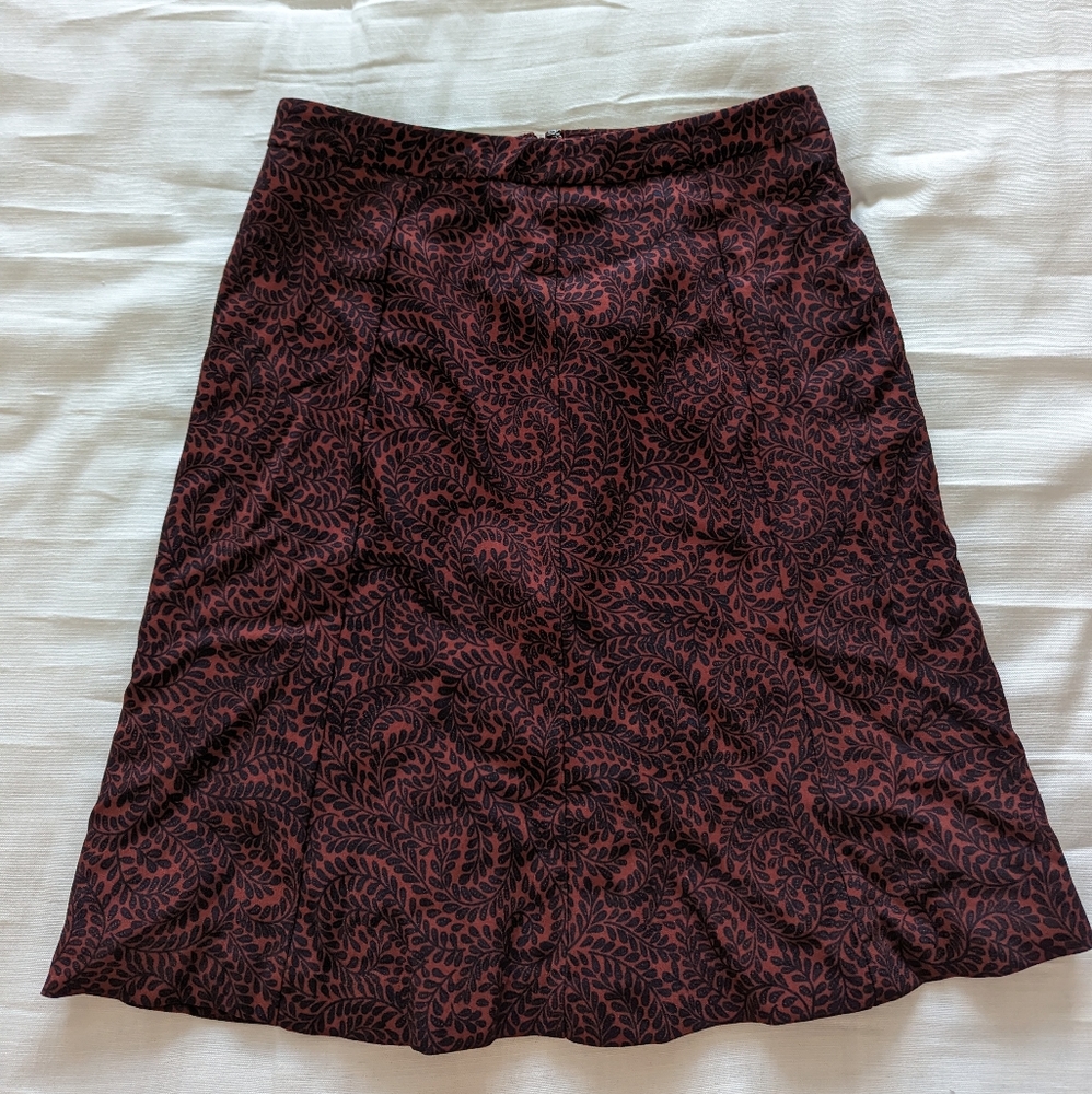 LOFT paisley skirt
